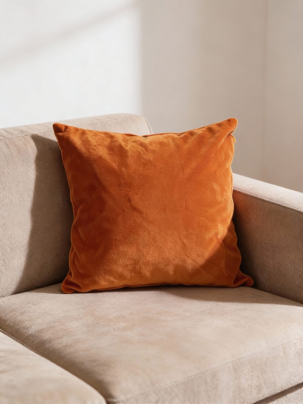 Rustic Orange Scatter Cushion 45cmx45cm