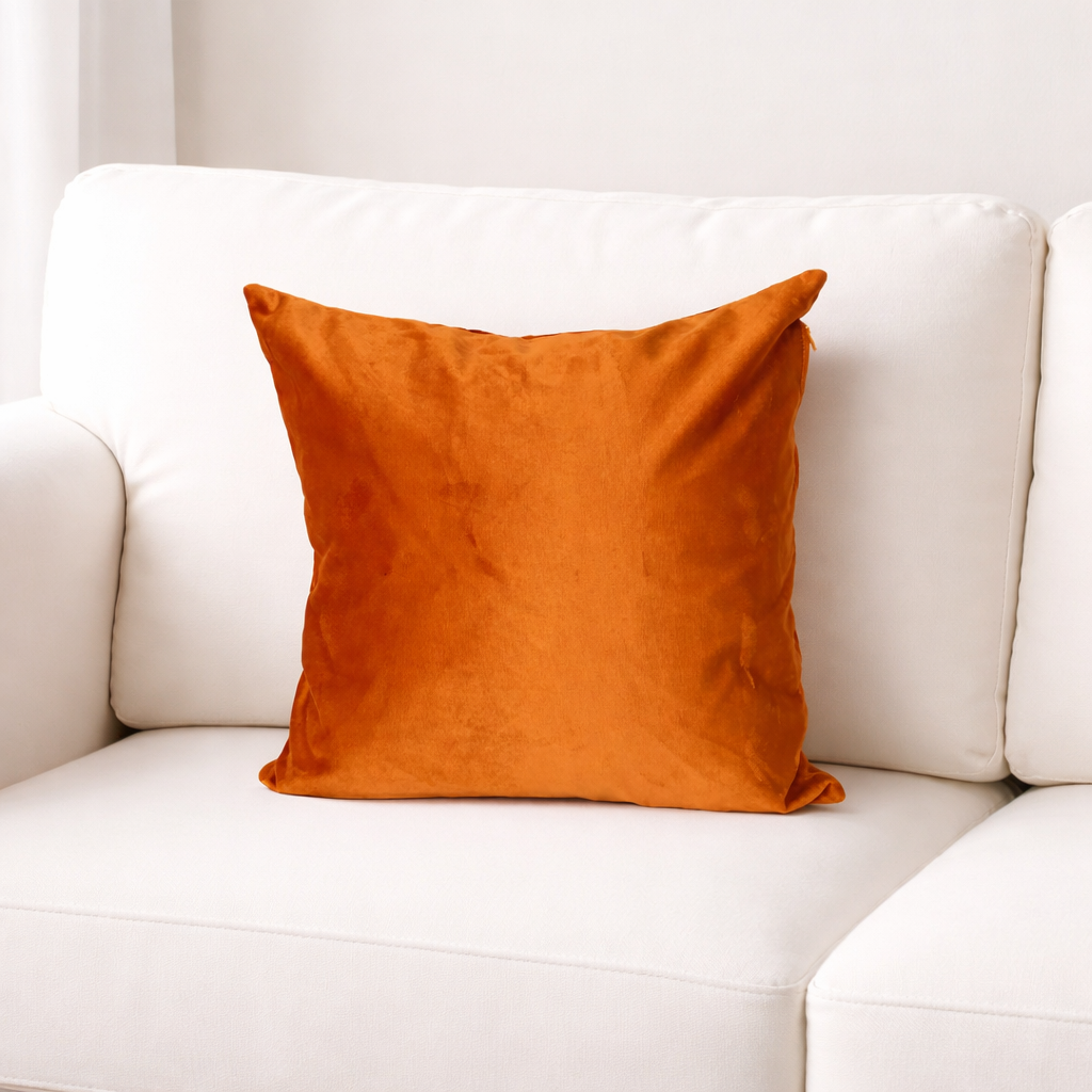 Rustic Orange Scatter Cushion 45cmx45cm